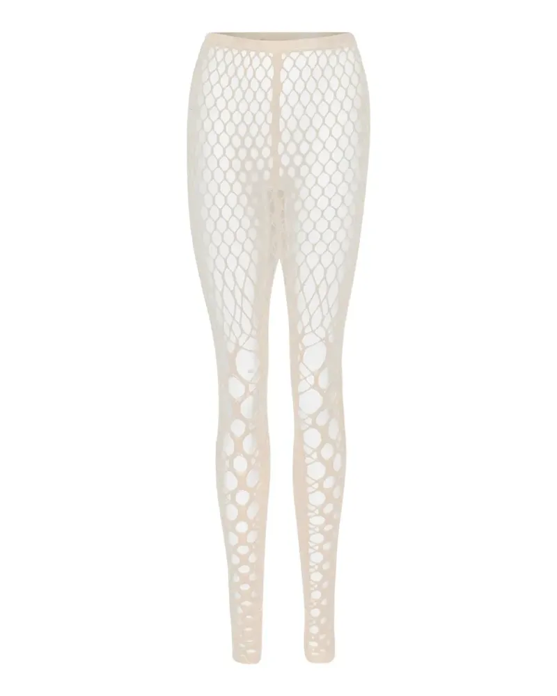 Noir Kei Ninomiya torchon lace leggings - Nude Nude