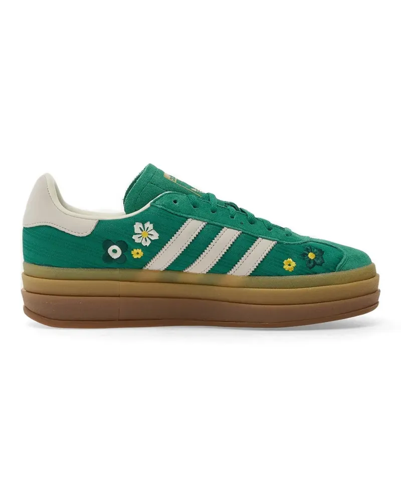adidas Gazelle Sneakers mit Blumenstickerei - Grün Grün