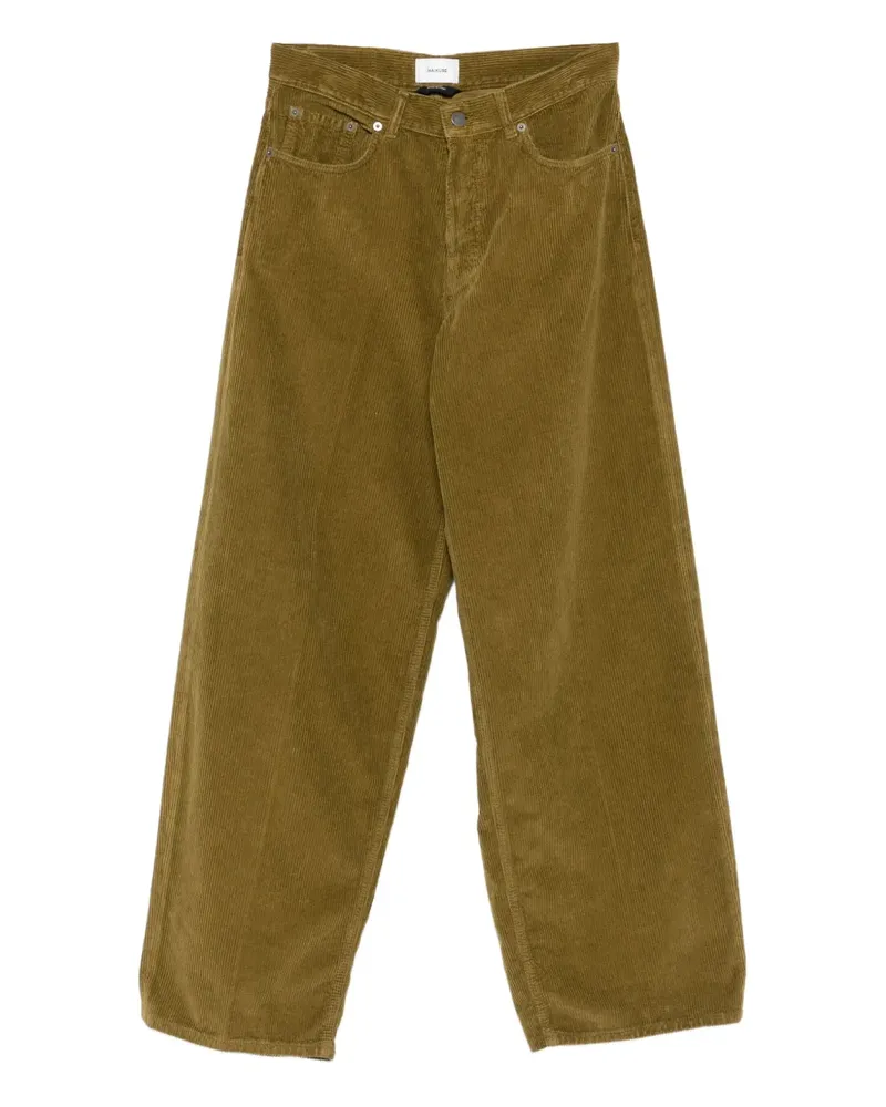 Haikure Hose aus Cord - Grün Grün