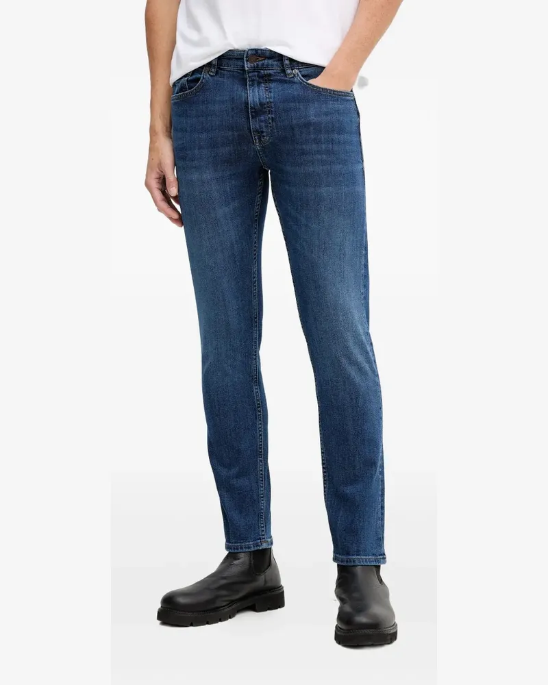 HUGO BOSS Jeans mit Logo-Patch - Blau Blau