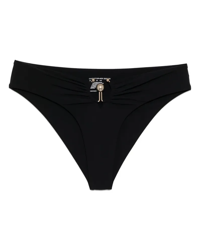 Christopher Esber Geraffter Slip - Schwarz Schwarz