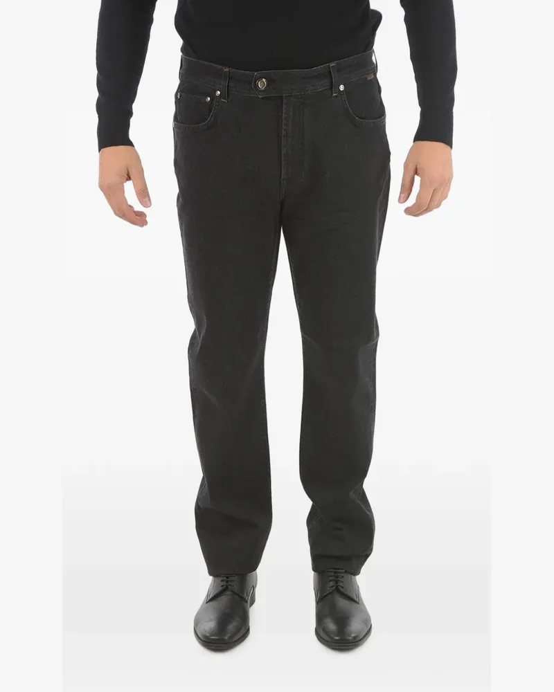 Corneliani straight-leg jeans - Schwarz Schwarz