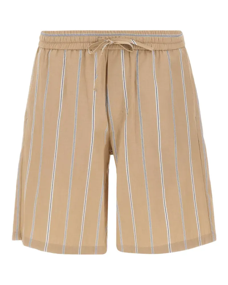 Paolo Pecora Milano striped deck shorts - Nude Nude