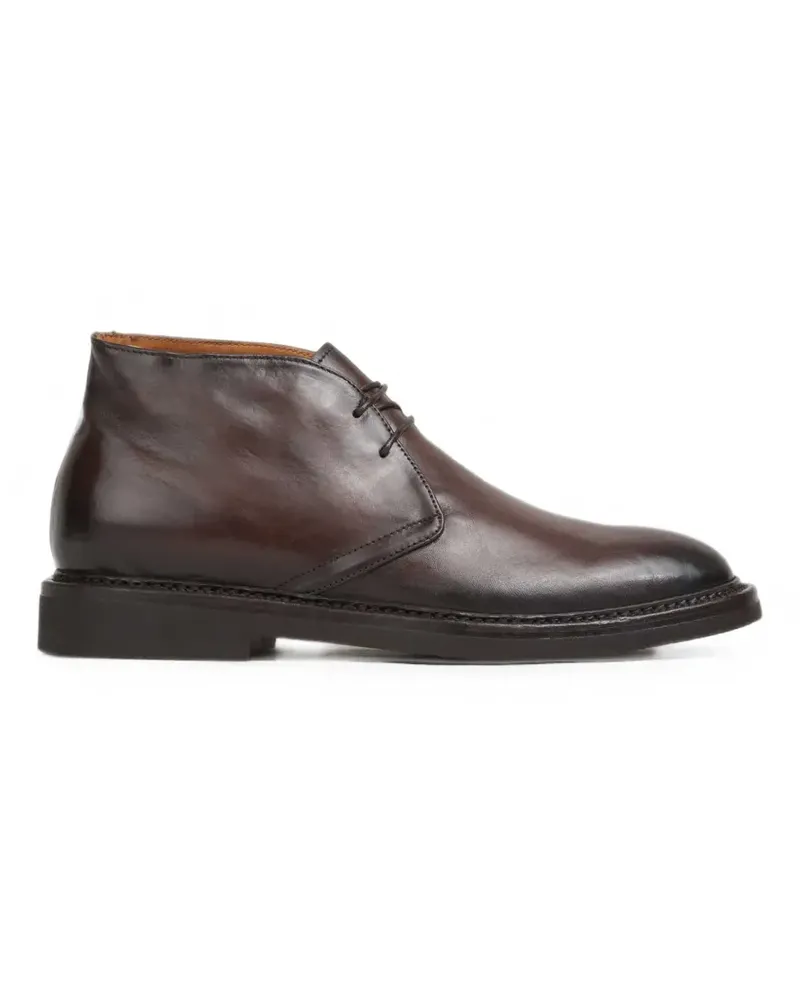 Officine Creative Italia lace-up leather boots - Braun Braun