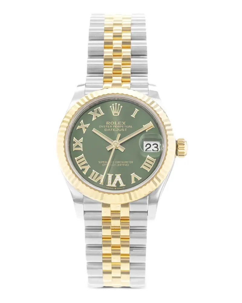 Rolex Oyster Perpetual Datejust Armbanduhr 31 mm - Grün Grün