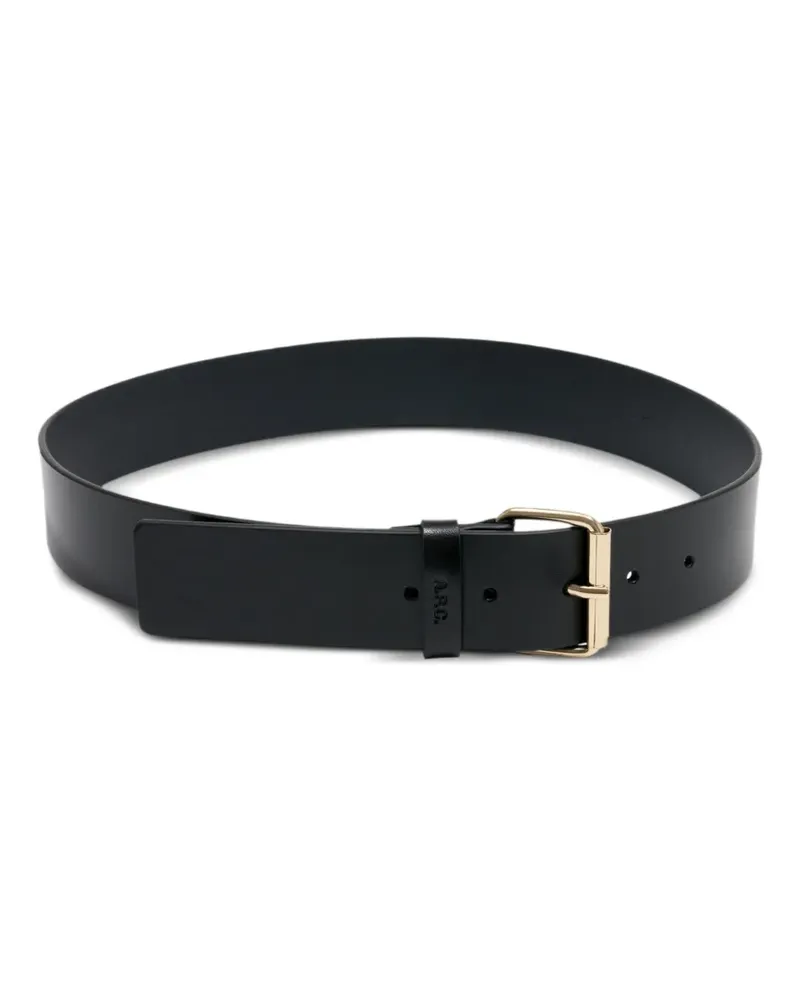 A.P.C. leather belt - Schwarz Schwarz