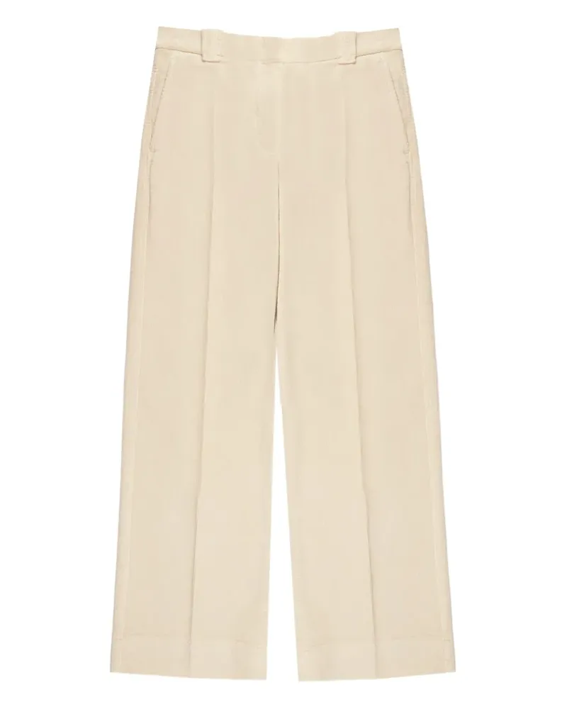 Slowear pleat-detail corduroy trousers - Nude Nude