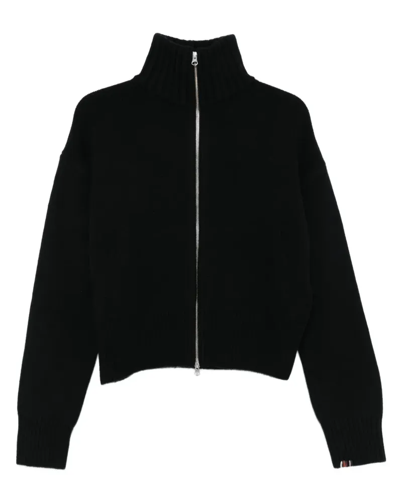 extreme cashmere Kaschmircardigan mit Reißverschluss - Schwarz Schwarz