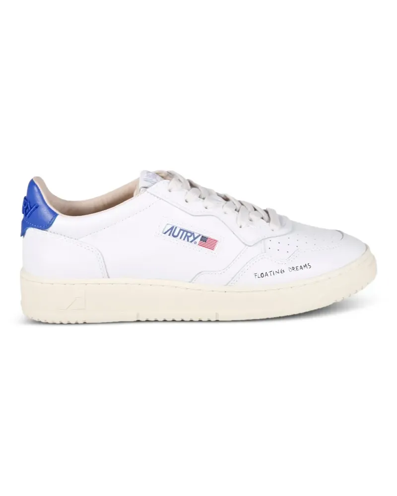 AUTRY Medalist perforated-detail logo-patch sneakers - Weiß Weiß