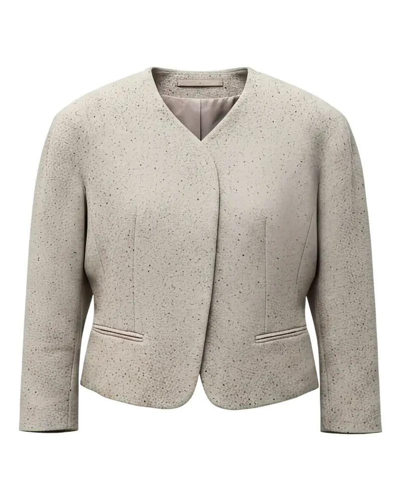 Jacquemus The mini Ovalo jacket - Nude Nude