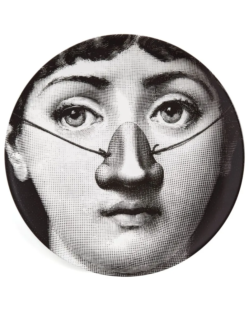 Fornasetti Tema e Variazioni Teller 26cm Weiß