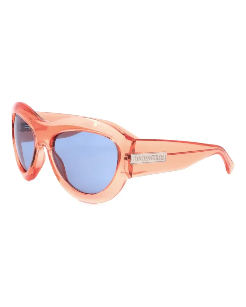 Dsquared2 Sonnenbrille mit Logo-Schild - Orange Orange