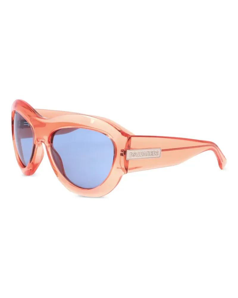 Dsquared2 Sonnenbrille mit Logo-Schild - Orange Orange