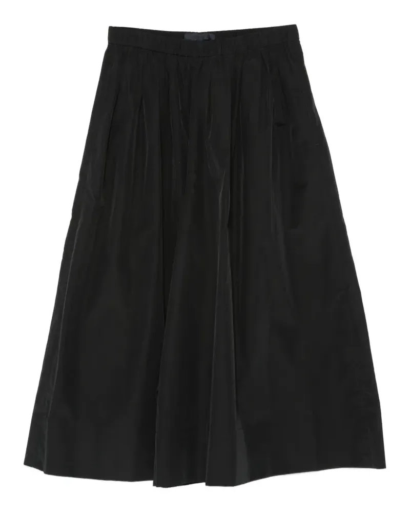 JUUN.J elasticated-waistband pleated palazzo pants - Schwarz Schwarz