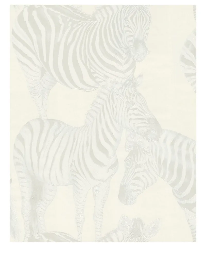 Dolce & Gabbana Tapete mit Zebra-Print - Weiß Weiß