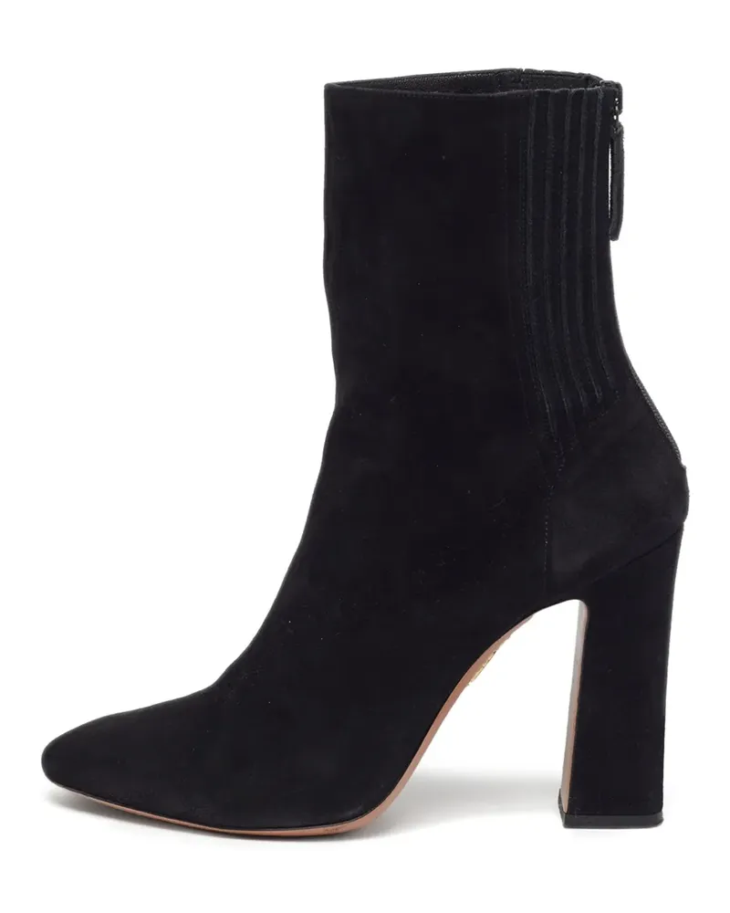 Aquazzura Brooklyn zip-up ankle boots - Schwarz Schwarz