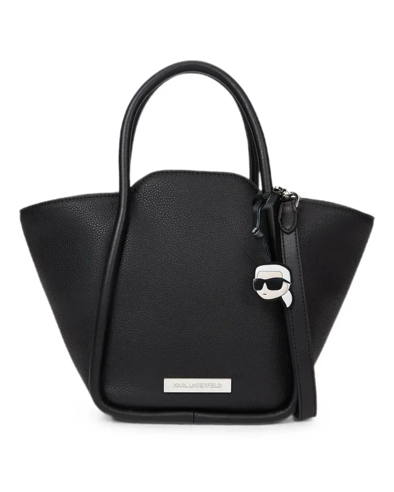 Karl Lagerfeld Strukturierter Ikon Tote Bag - Schwarz Schwarz