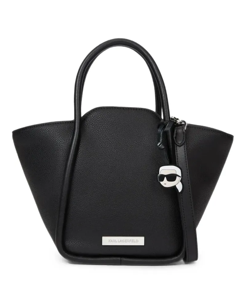Karl Lagerfeld Strukturierter Ikon Tote Bag - Schwarz Schwarz