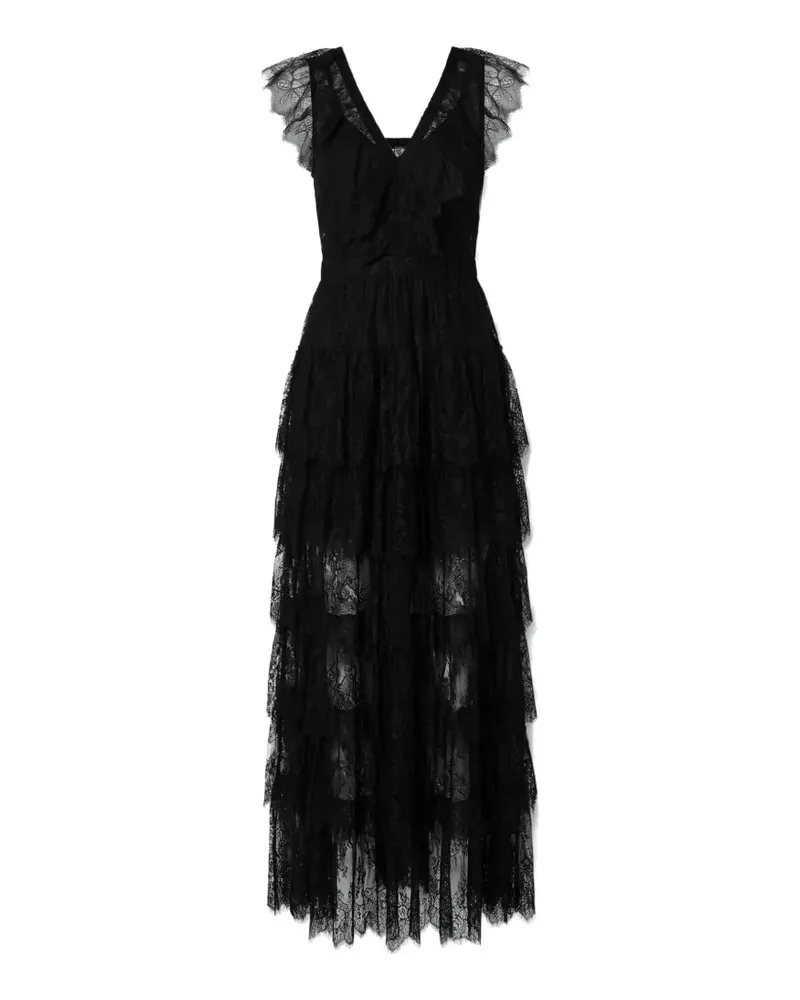 MUNTHE Contessa lace maxi dress - Schwarz Schwarz