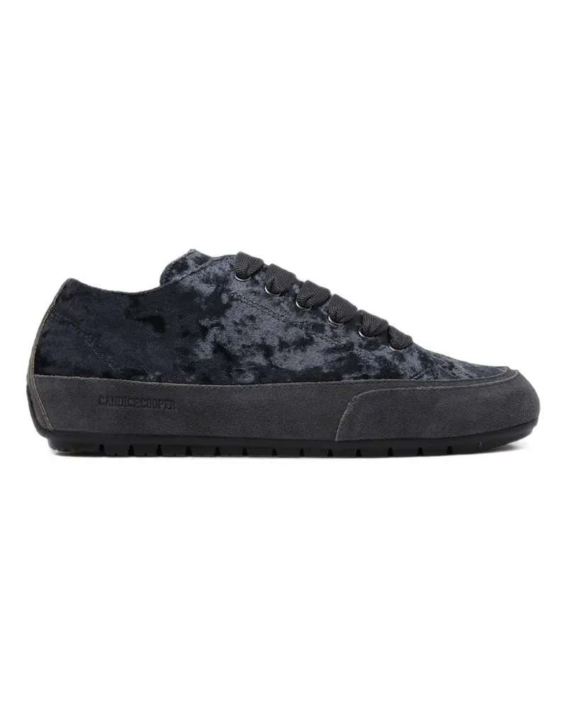 Candice Cooper Twist velvet-effect panelled sneakers - Grau Grau