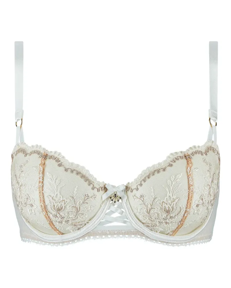Aubade Trésor Infini Push-up-BH mit Stickerei - Weiß Weiß
