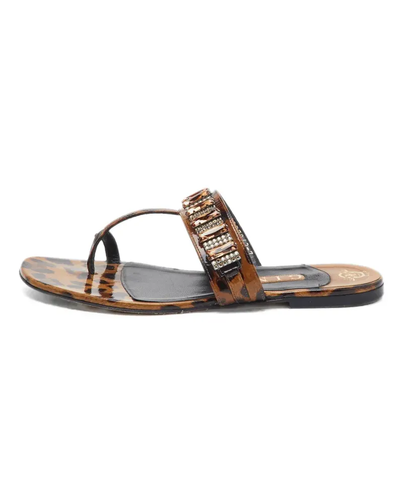 Gina Sandalen mit Leoparden-Print - Braun Braun