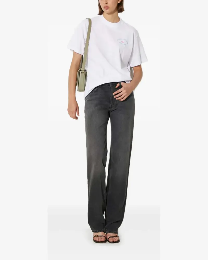 Fiorucci Straight-Leg-Jeans mit Logo-Patch - Schwarz Schwarz