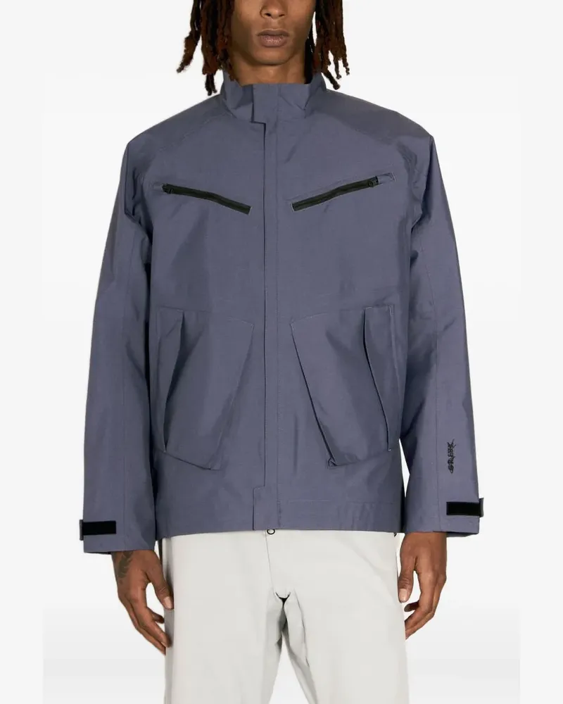 GR10K Jacke mit Logo-Stickerei - Blau Blau