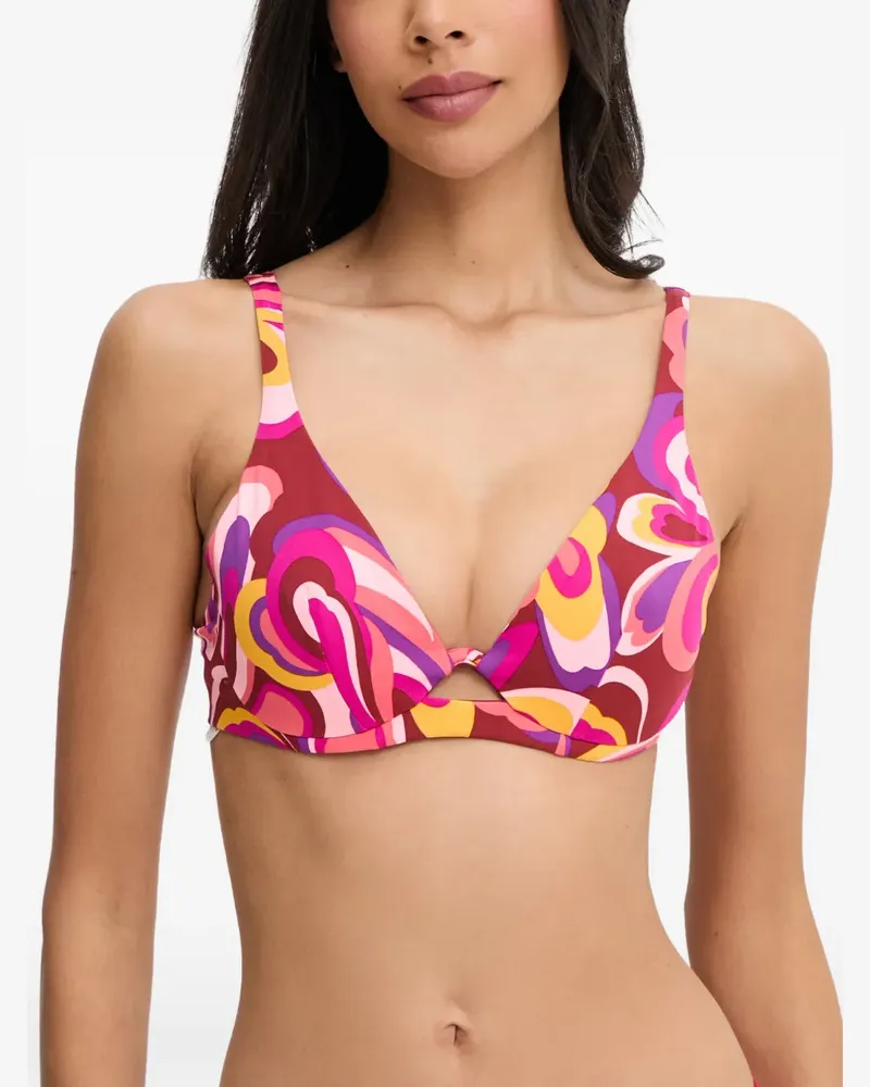 Chantelle Vita Bikinioberteil mit abstraktem Print - Rosa Rosa