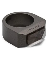 Rick Owens Crystal Pyramid Ring Braun