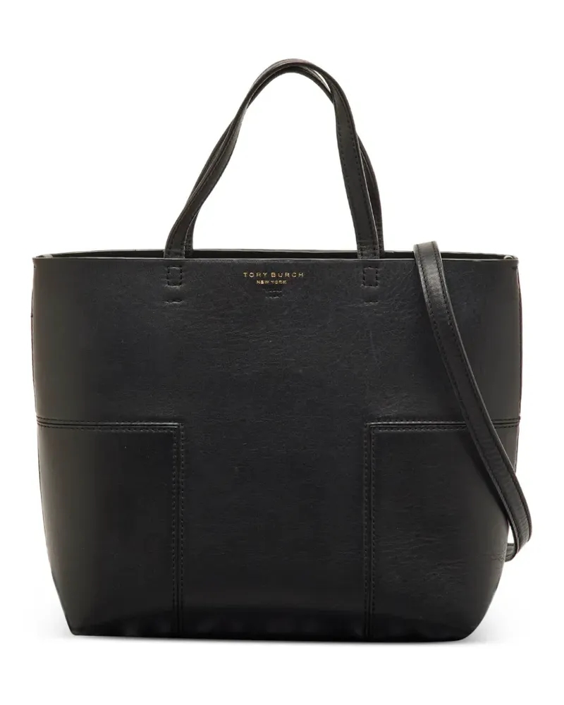 Tory Burch Block-T Tote Bag - Schwarz Schwarz