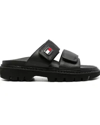 Tommy Hilfiger Sandalen mit Logo-Schild Schwarz