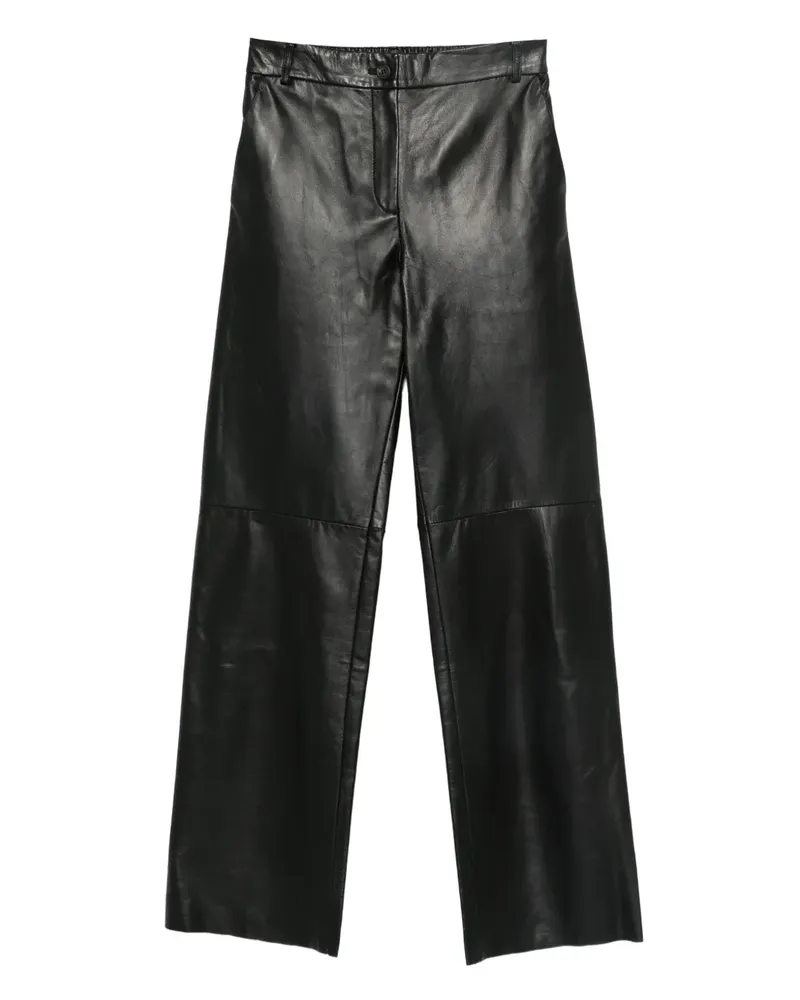 Antonelli Firenze Hose aus Leder - Schwarz Schwarz