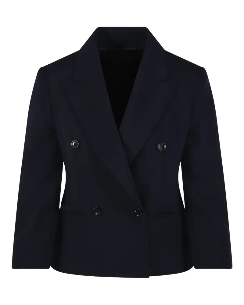 Max Mara Doppelreihiges Sakko - Blau Blau
