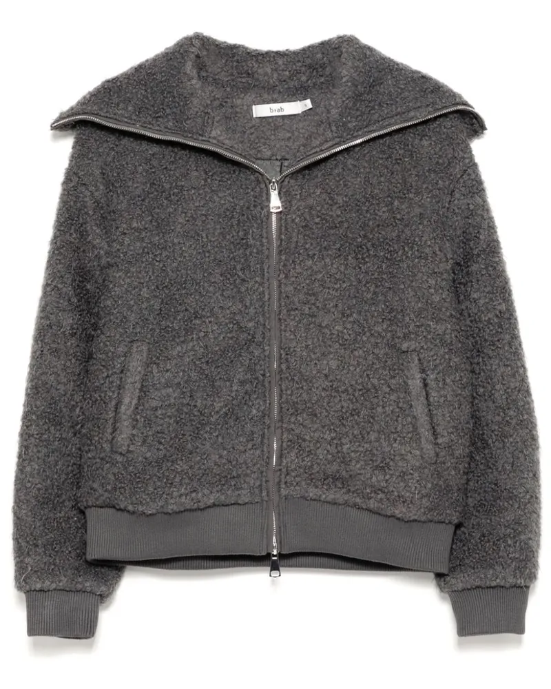 b+ab Jacke aus Faux Fur - Grau Grau