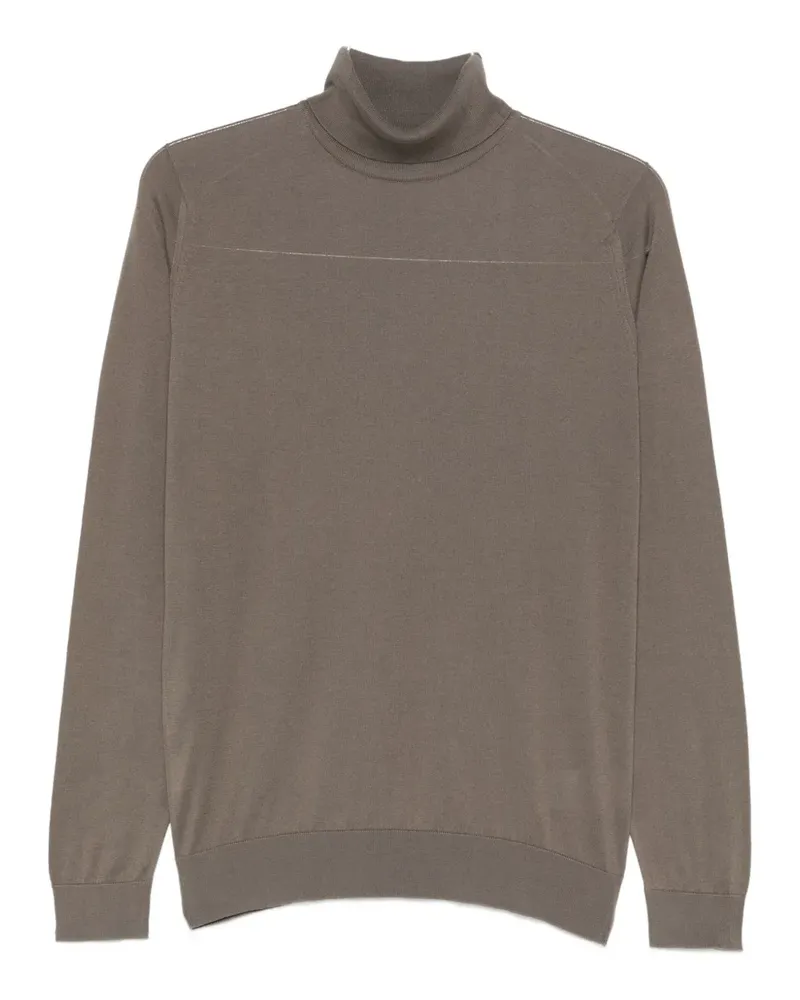 John Smedley Hawley roll-neck top - Nude Nude