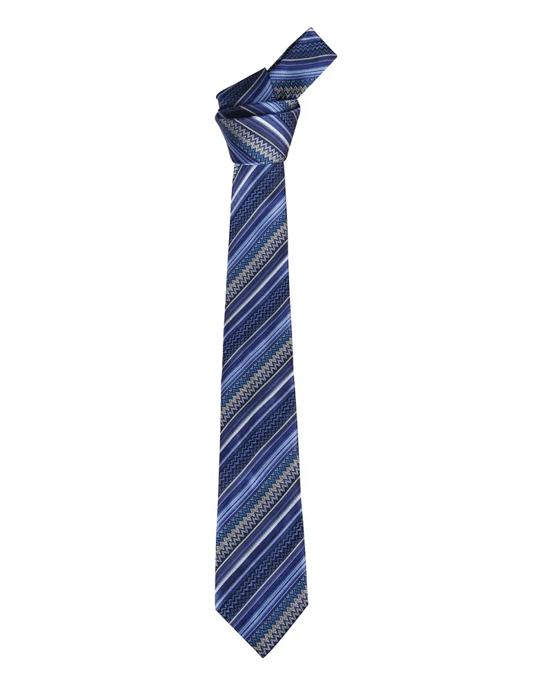Missoni striped tie - Blau Blau