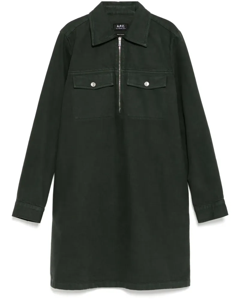 A.P.C. Felicity Kleid - Grün Grün