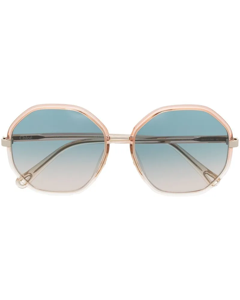 Chloé Sonnenbrille mit rundem Gestell - Orange Orange