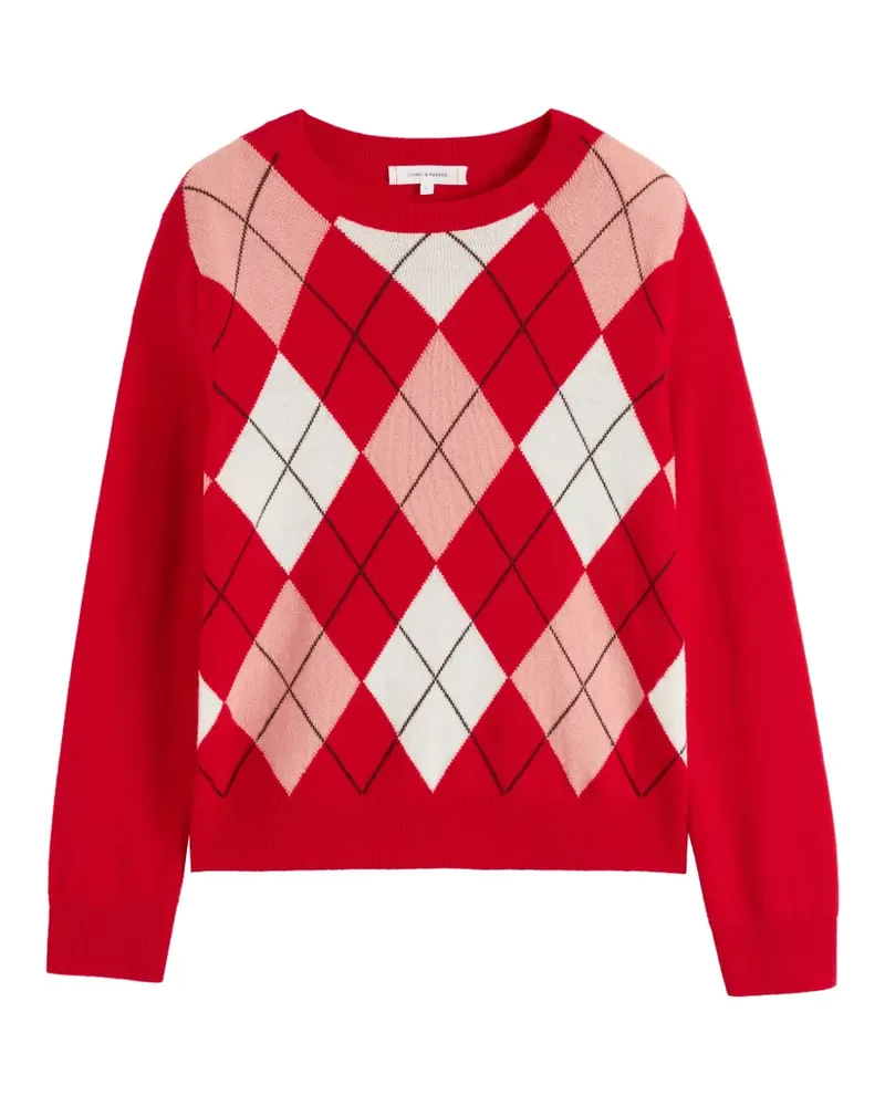 Chinti & Parker Pullover mit Argyle-Muster - Rot Rot