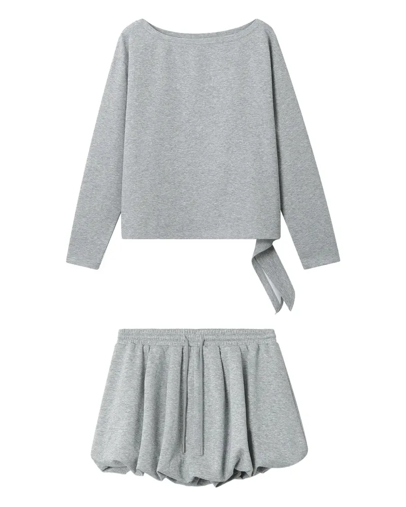 b+ab Set mit U-Boot-Ausschnitt - Grau Grau