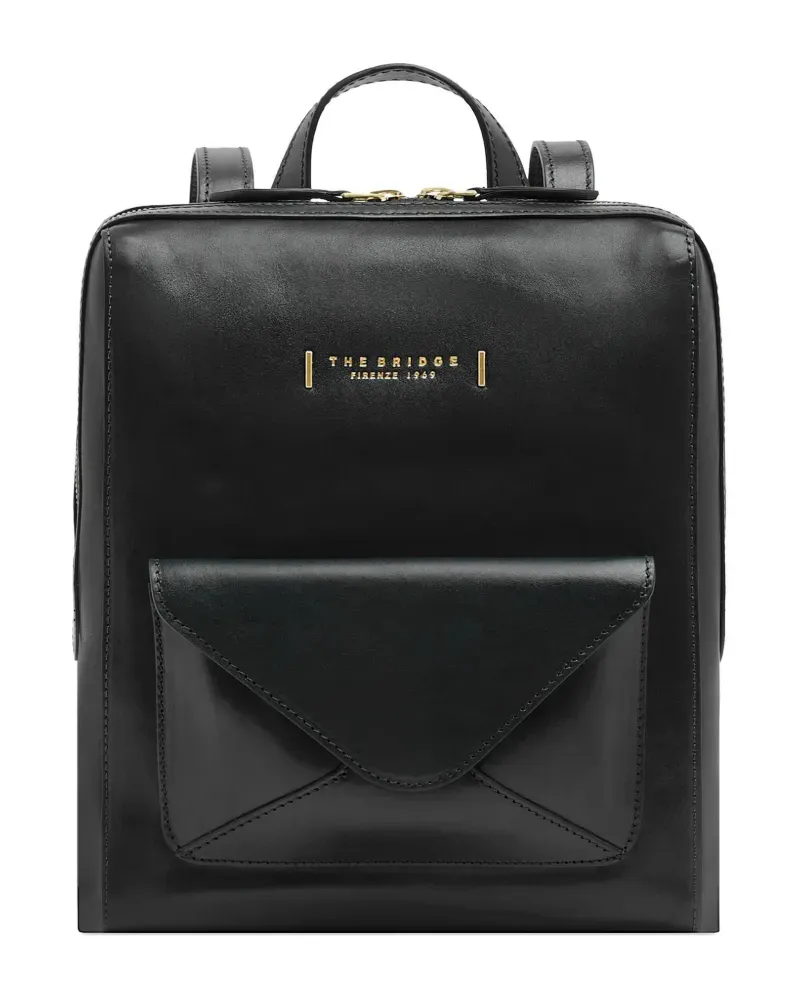 The Bridge Frida Rucksack mit Kuvertfach - Schwarz Schwarz