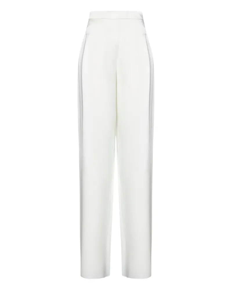 Max Mara Hose mit hohem Bund - Weiß Weiß