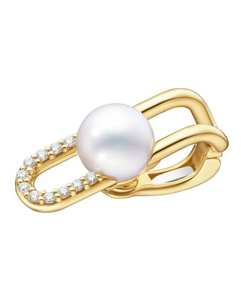 TASAKI 18kt Collection Line Fine Link Ear Cuff aus Gelbgold mit Perle Gold
