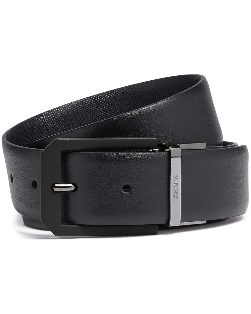 Ermenegildo Zegna Wendbarer Gürtel - Schwarz Schwarz