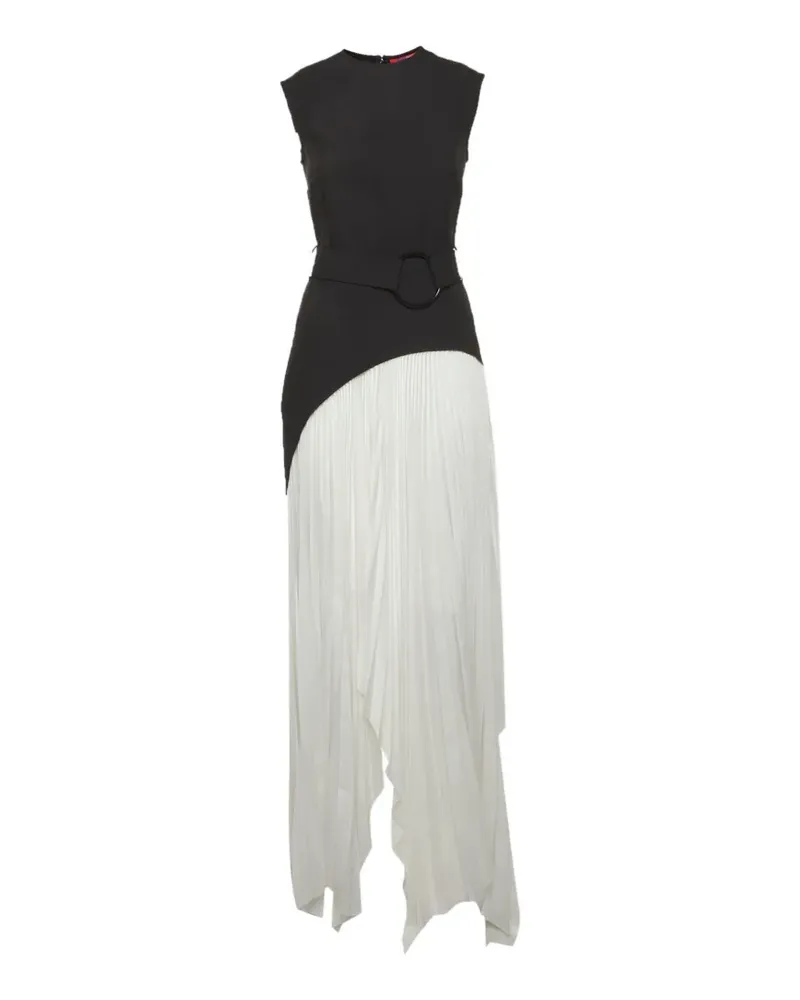 Solace London Anya pleated maxi dress - Schwarz Schwarz