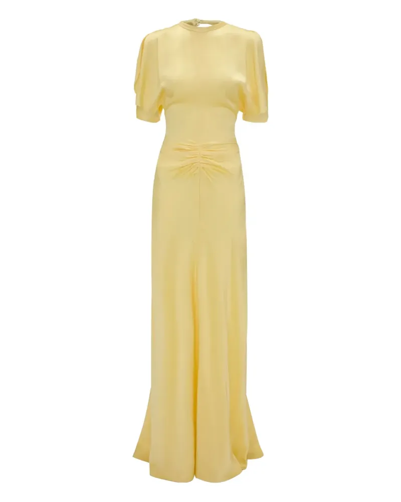 Victoria Beckham Kleid mit Raffungen - Gelb Gelb