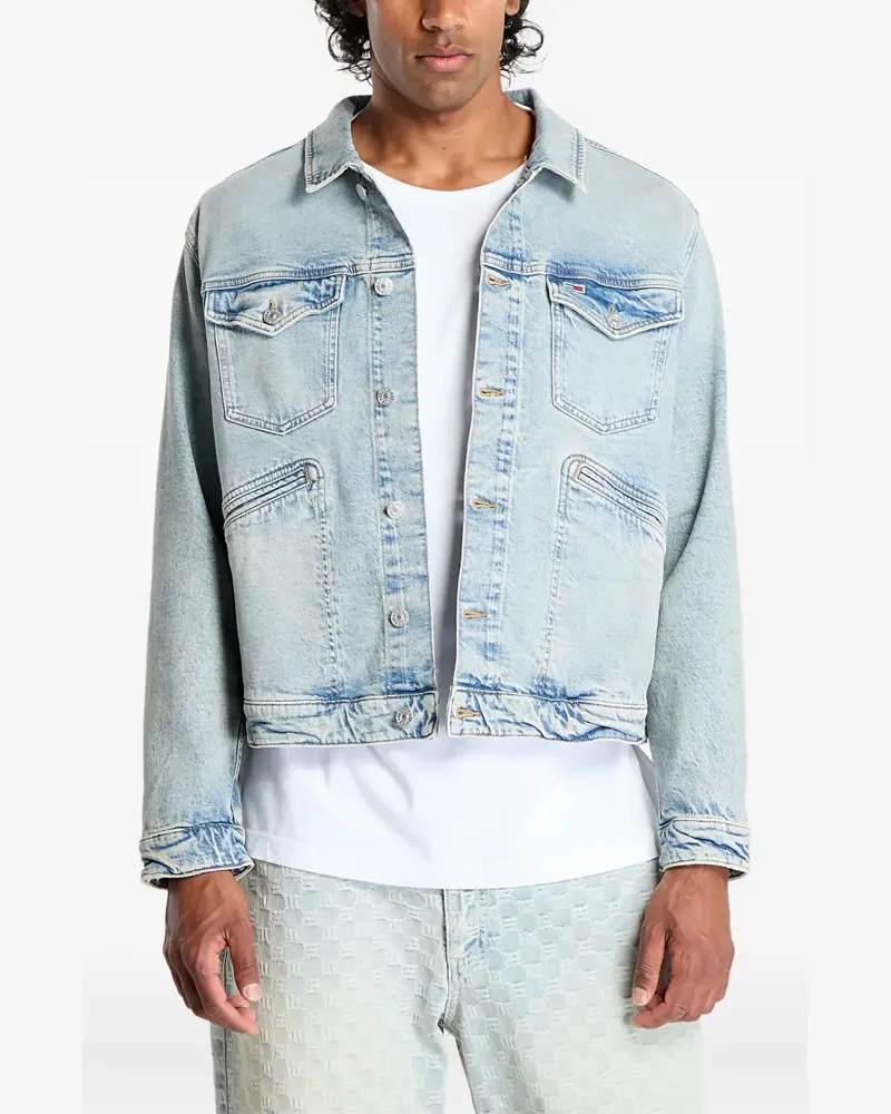 Tommy Hilfiger Isaac Jeansjacke mit Klappentasche - Blau Blau