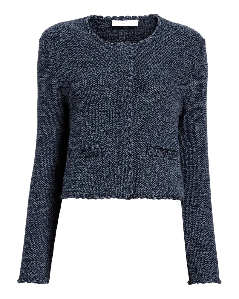 Proenza Schouler Gestrickte Jacke mit Wellensaum - Blau Blau