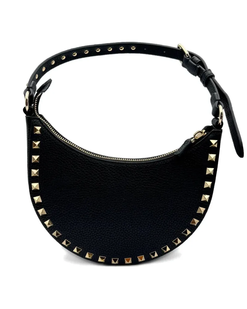 Valentino Garavani mini Rockstud Schultertasche - Schwarz Schwarz